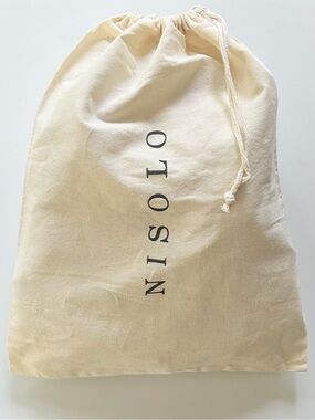 NISOLO Natural Canvas Drawstring Dust Bag 15 x 19